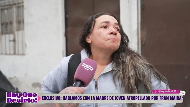 María Zapata, madre del joven atropellado por Fran Maira
