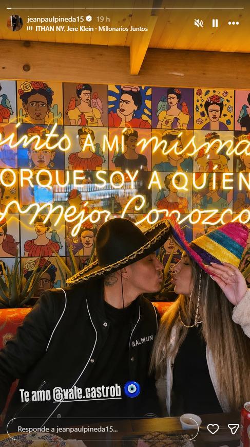 Jean Paul Pineda y Valentina Castro | Instagram
