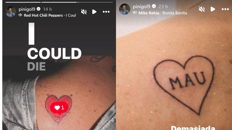 Los tatuajes que Mauricio Pinilla se habría hecho con su pareja