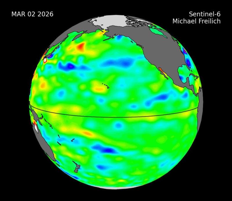 International Sea Level Satellite Observes El Niño Precursor - Foto: NASA/JPL-Caltech