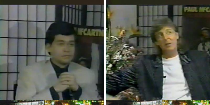 Iván Valenzuela recordó cuándo entrevistó a Paul McCartney. Créditos: Only Comparini / Archivo TVN y Rock & Pop.