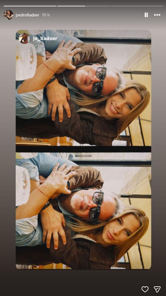 Pedro Lladser junto a su hija Josefina celebrando el Día del Padre | Instagram