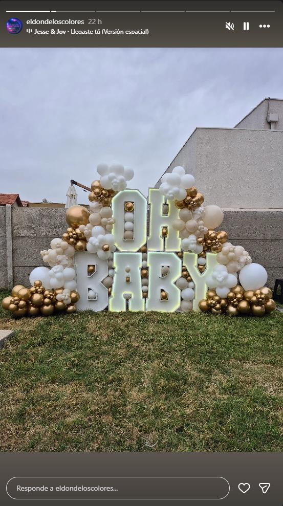 Detalles en la revelación de género de Carlos Palacios | Instagram