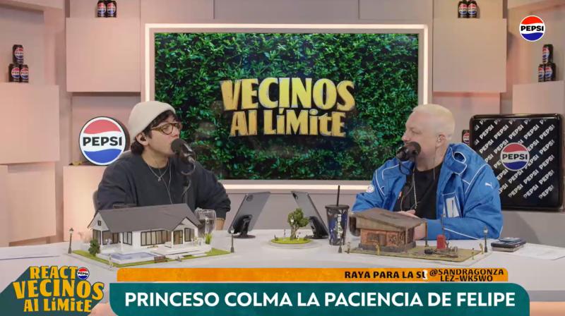 Julitroz y Tomás Leiva en el react de Vecinos al límite