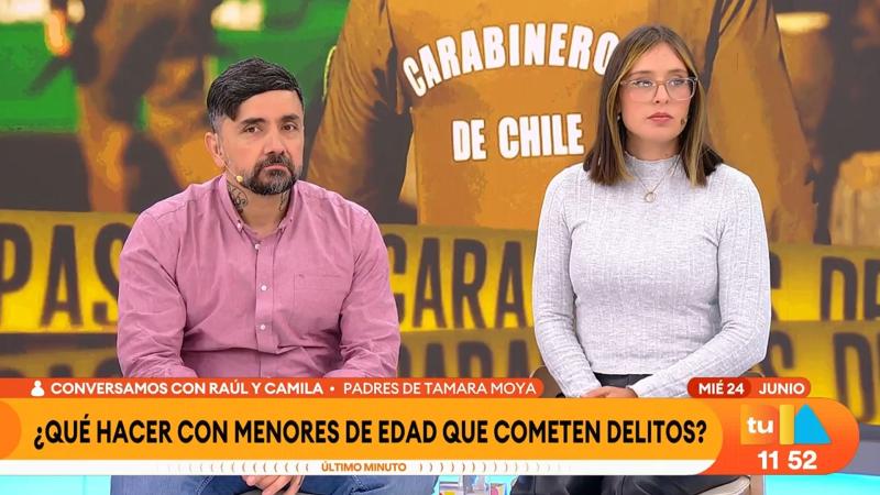 Los padres de Tamara Moya en "Tu Día"
