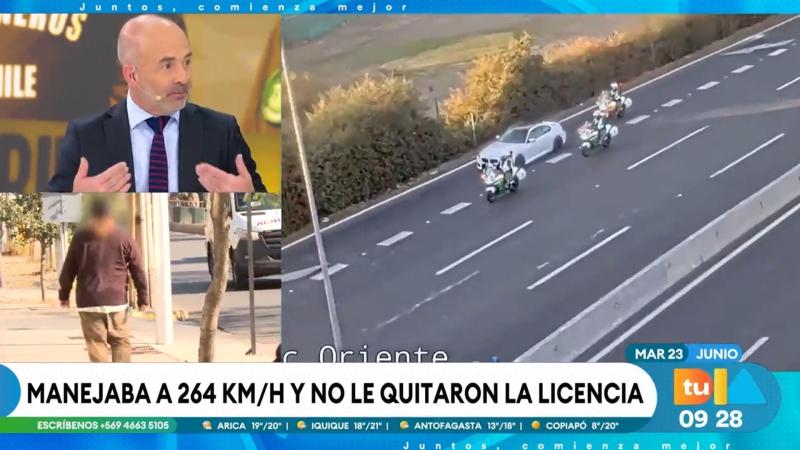 Hombre que manejaba a 264 km/h en Vitacura quedó libre y no le quitaron la licencia