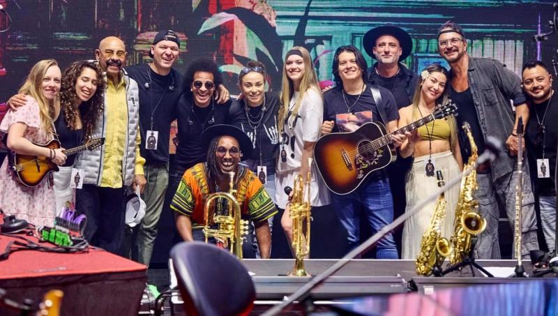 Músicos presentes en show de Arjona | Cedida