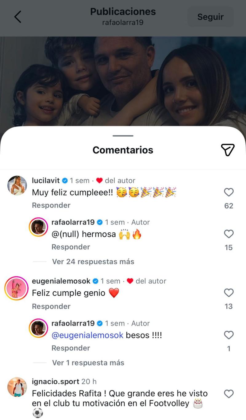 Lucila Vit y Rafael Olarra - Instagram