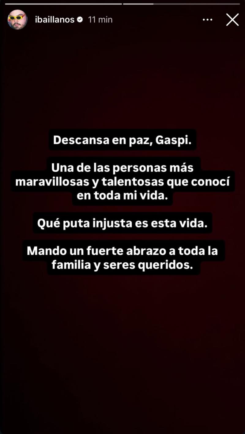 “Qué injusta es esta vida”: Ibai Llanos despide a Gaspi con desgarrador mensaje