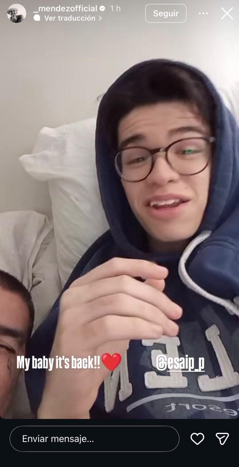 Dj Méndez y su hijo Esai - Instagram