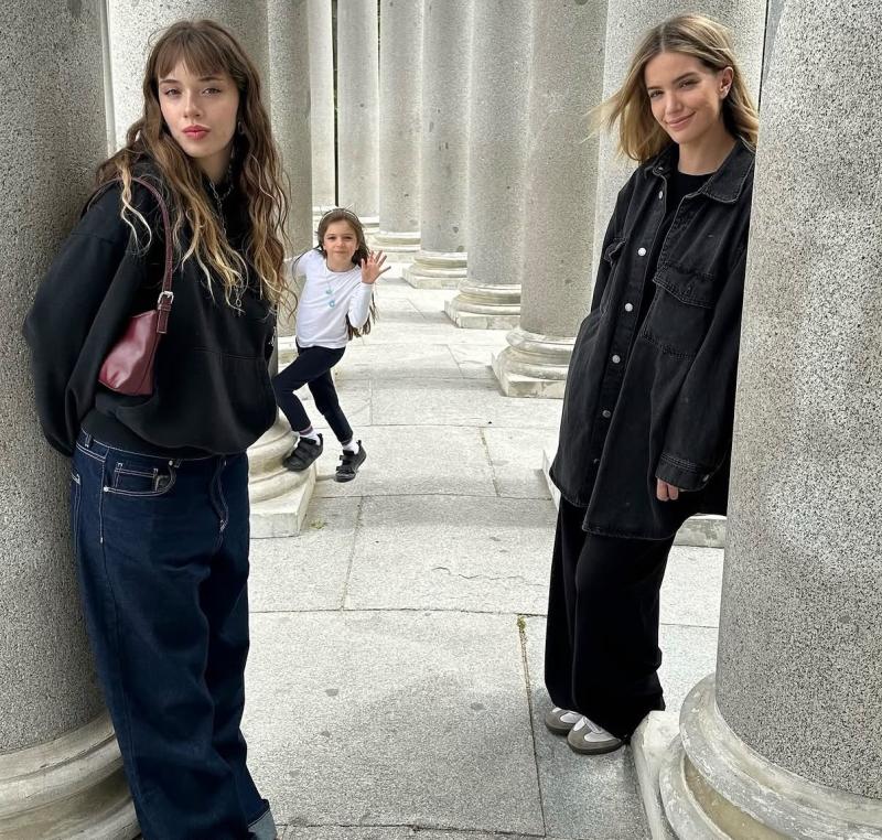 Millaray Viera junto a sus hijas - Instagram
