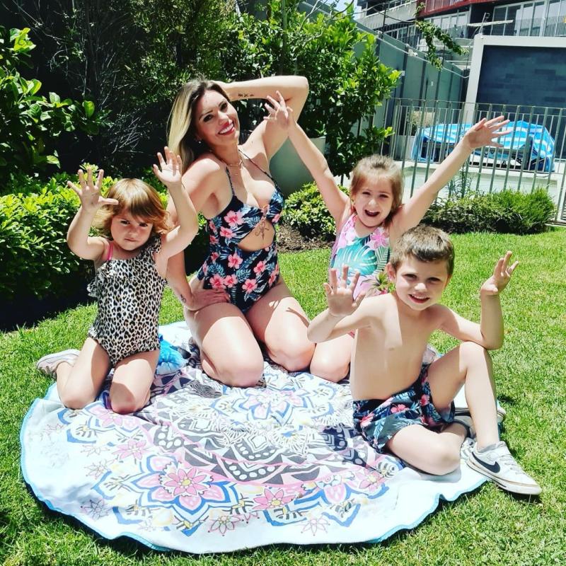 Faloon Larraguibel y sus hijos con Jean Paul Pineda | Instagrm