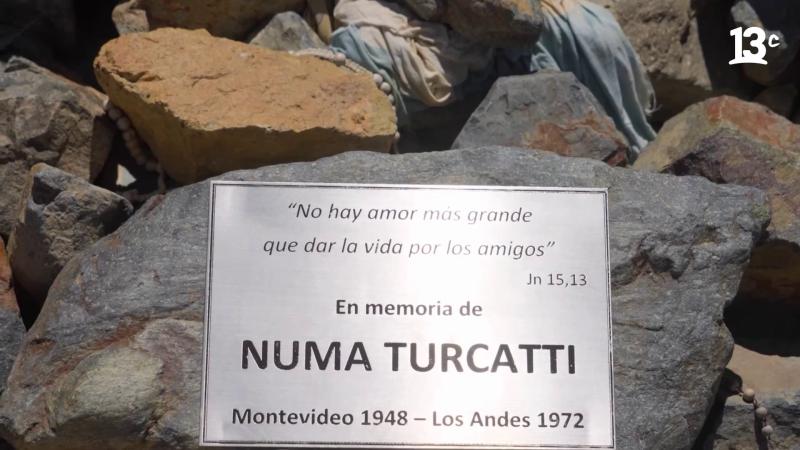 Memorial de la tragedia de Los Andes. Créditos: Canal 13