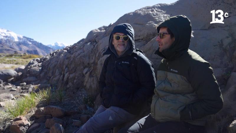 Cristián Arriagada y Felipe Braun en Sobre la Tierra. Créditos: 13C.