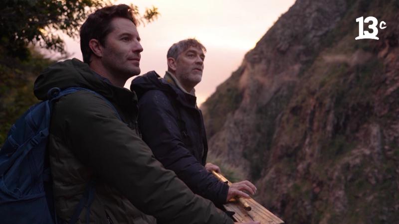 Cristián Arriagada y Felipe Braun en Sobre la Tierra. Créditos: 13C.