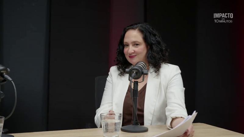 Daniela Yazigi, conductora de Impacto en 10 minutos.13C.