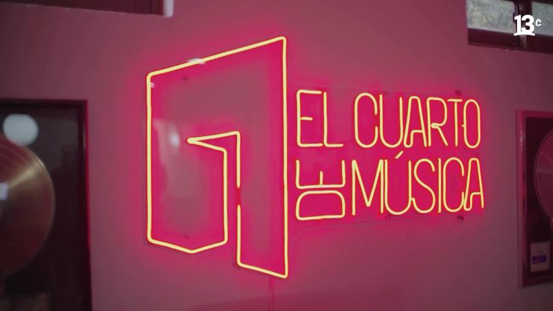 Cartel de luces de "El Cuarto de Música". 13C.