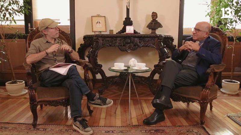 Roka Valbuena conversó con el cardenal Fernando Chomalí. 13C.