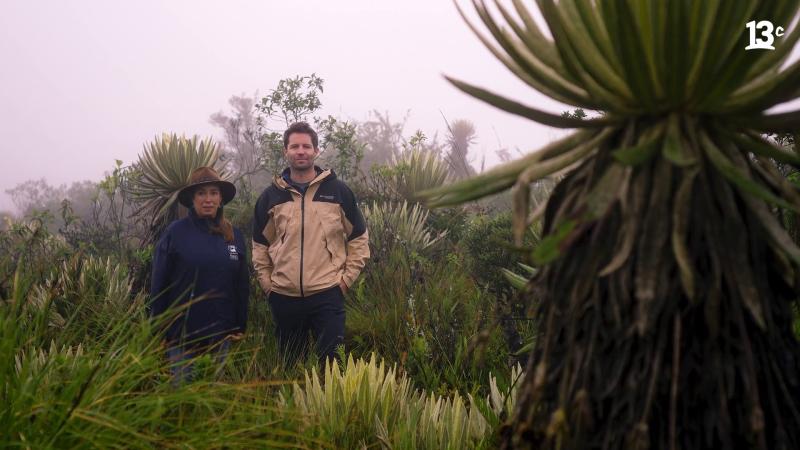 Clara Ligia Solano, directora ejecutiva de Fundación Natura Colombia junto a Cristián Arriagada3C.