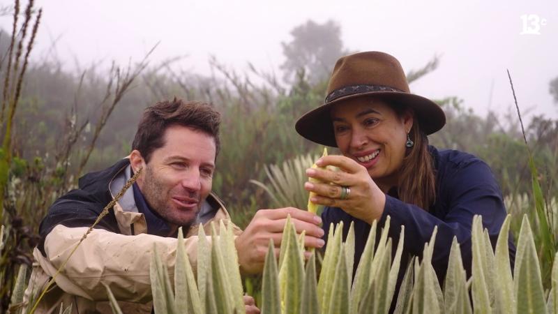 Cristián Arriagada junto a Clara Ligia Solano, directora ejecutiva de Fundación Natura Colombia. 13C.