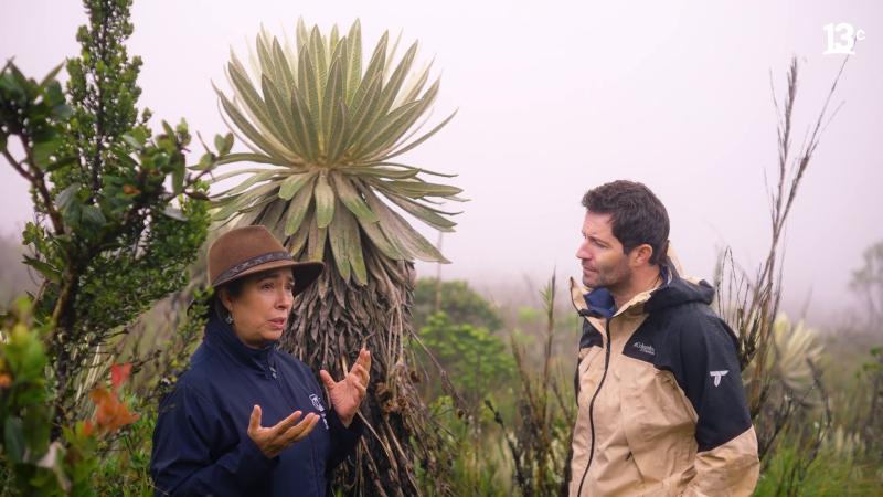 Clara Ligia Solano, directora ejecutiva de Fundación Natura Colombia, junto a Cristián Arriagada.