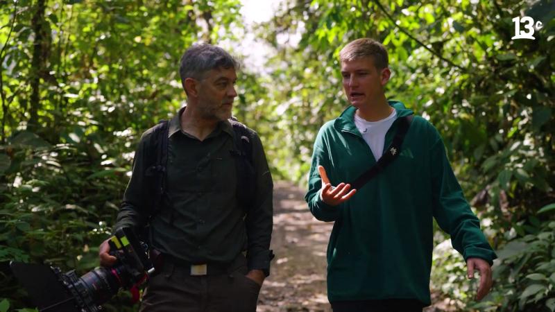 Felipe Braun y Cristóbal Sprätz, divulgador chileno de insectos. 13C.