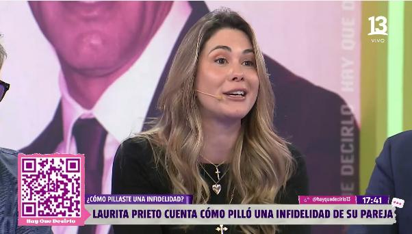 Laura Prieto cuenta cómo encontró a su pareja siendo infiel.