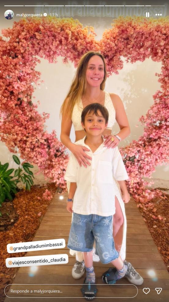 Maly Jorquiera y su hijo Lucas | Instagram