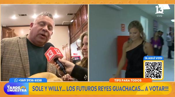 Los candidatos a reyes cuachacas del 13: Soledad Onetto y Willy Sabor.