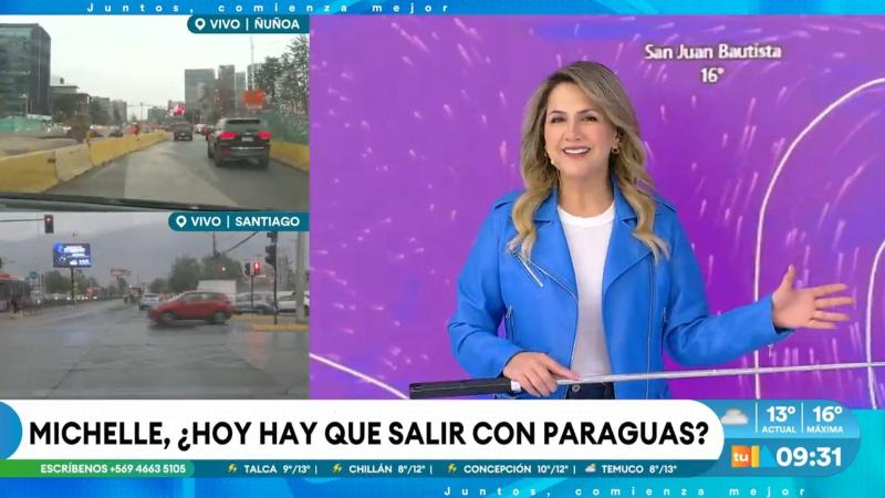 Michelle Adam anticipa tormentas eléctricas en regiones de Chile