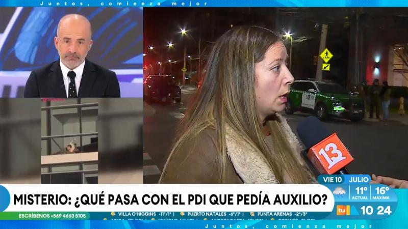 Esposa del PDI que se parapetó en Las Condes