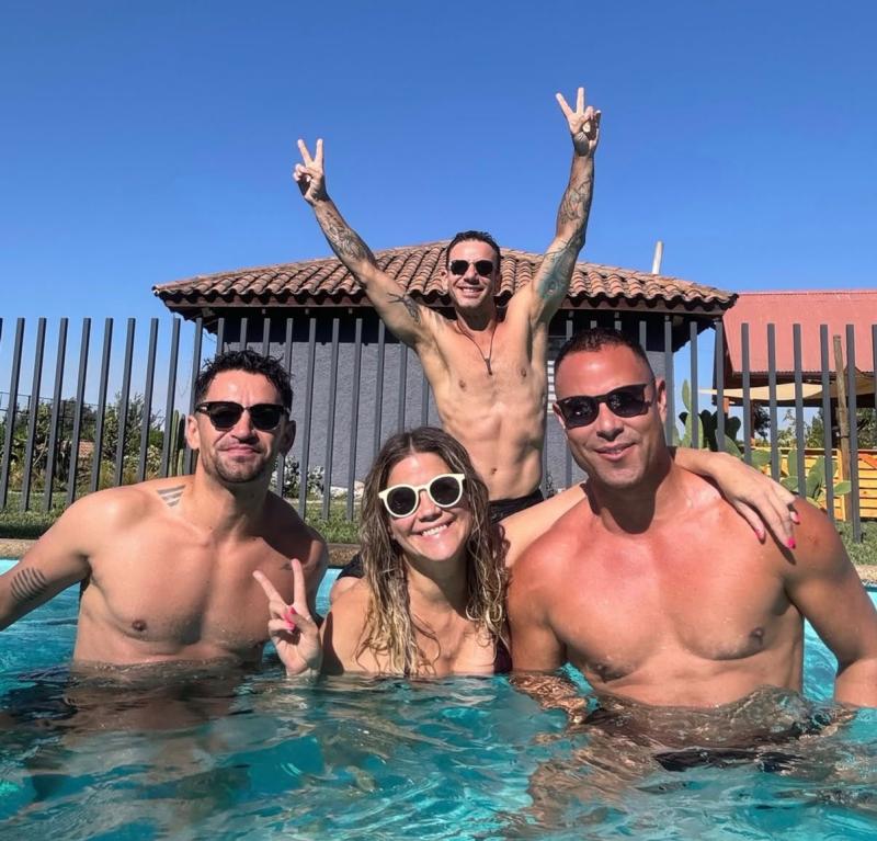 Lupe Fernández junto a Rodrigo Díaz y Christián Ocaranza - Instagram
