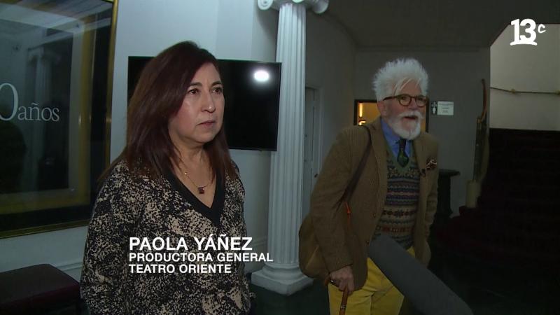 Paola Yáñez, productora general del Teatro Oriente, y Federico Sánchez / 13C.