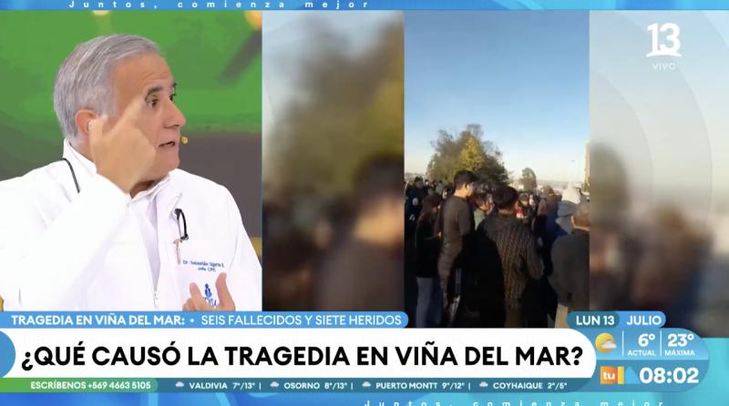 Doctor Ugarte se refiere a la versión del conductor que atropelló a personas en Viña del Mar.