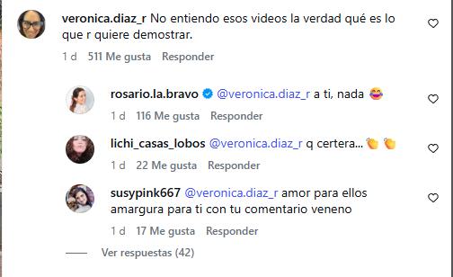 Rosario Bravo responde a comentarios | Instagram