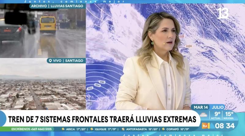Michelle Adam anticipa la llegada de siete sistemas frontales en el país.