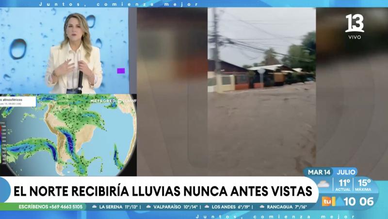 Michelle Adam y su reflexión tras llegada de siete sistemas frontales.