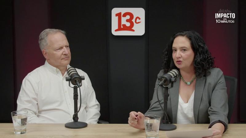 Andrés Daroch, gerente general de FoodCorp, y Daniela Yazigi / 13C