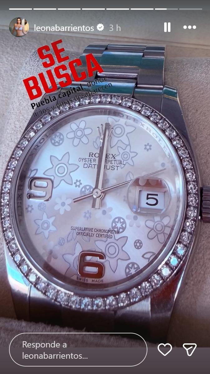 Adriana Barrientos ofrece recompensa por su lujoso reloj | Instagram
