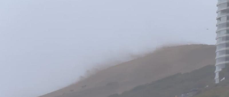 Tu Día - fuertes ráfagas de viento comenzaron a levantar arena