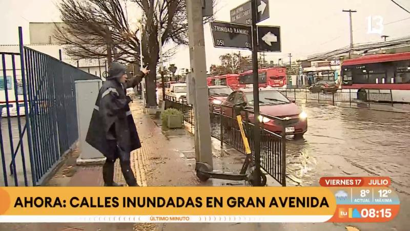 Sistema frontal: colapsos en las calles de Gran Avenida.