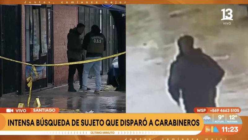 Lo Espejo: sujeto disparó a dos carabineros.