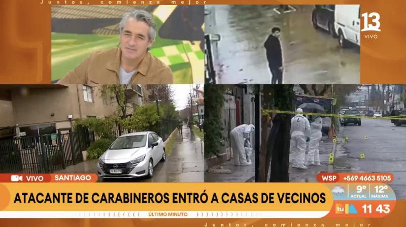 Lo Espejo: sujeto disparó a dos carabineros.