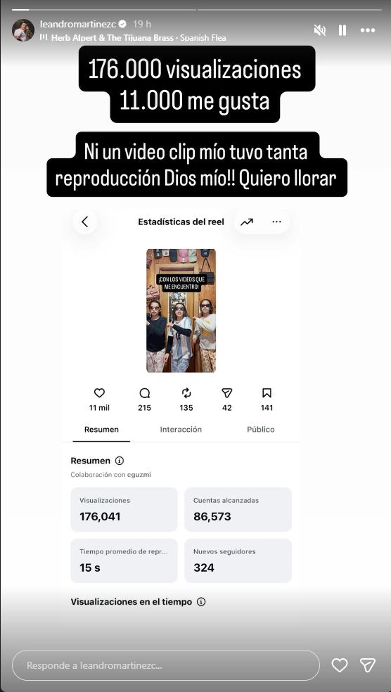 Leandro Martínez habla del video viral de sus trillizas | Instagram
