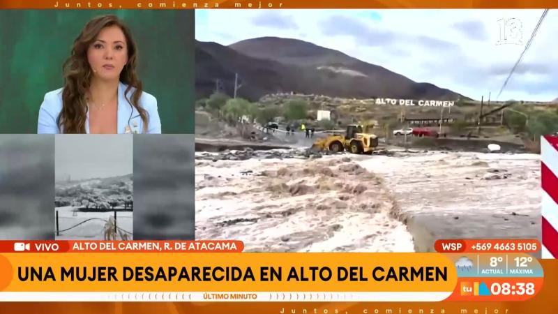 Reportan desaparición de mujer de 52 años en Alto del Carmen tras alud de nieve