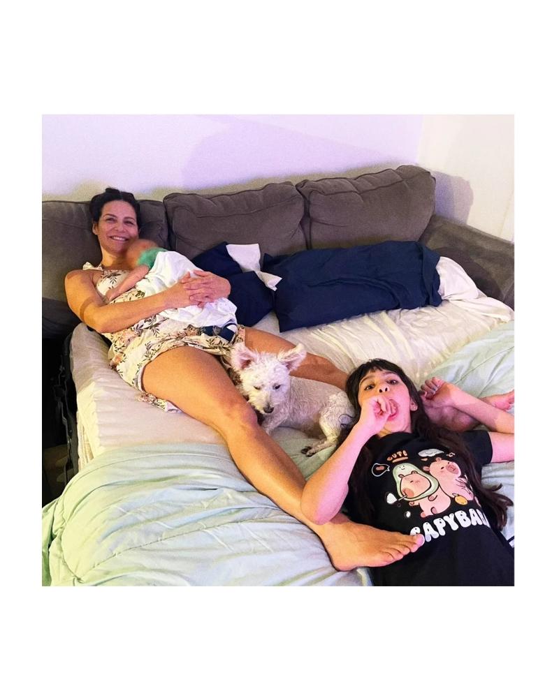 Savka Pollak junto a su nieto e hija | Instagram