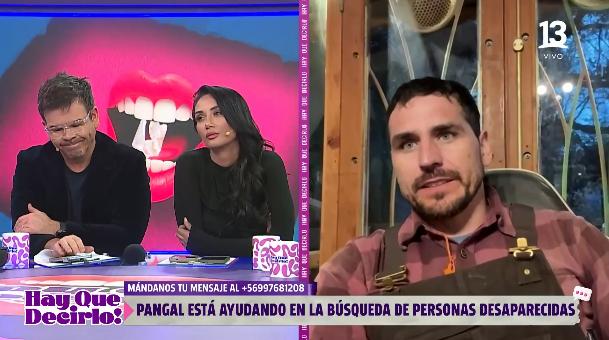 Pangal Andrade habla sobre las persoans desaparecidas en el Cajón del Maipo.