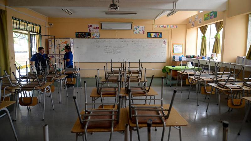 Suspensión de clases por sistema frontal - Créditos: Agencia Uno