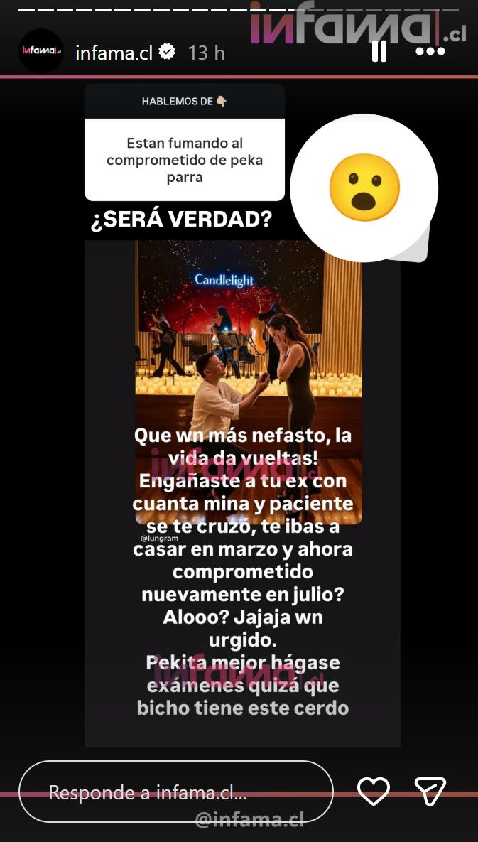 Rumores de una posible infidelidad por parte de la pareja de Peka Parra | Instagram