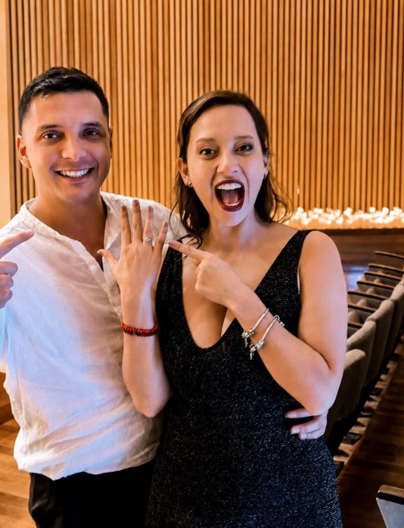 Peka Parra junto a su pareja | Instagram